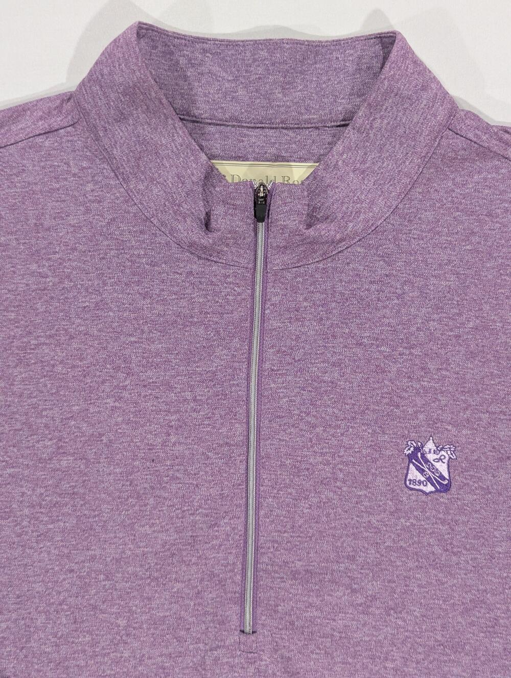Donald Ross Pullover Mens XL Purple 1/4 Zip Lightweight Knit Long Sleeve Golf
